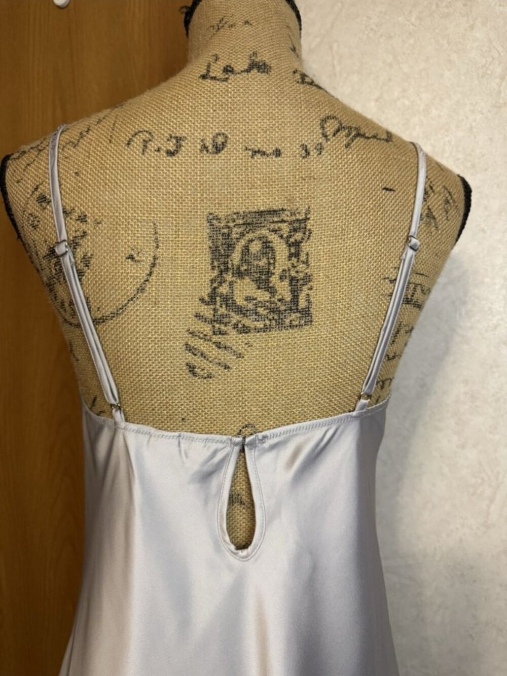 VICTORIAS SECRET Satin Slip Dress Rhinestone MEDIUM Feminine Sexy Date Romantic - Picture 7 of 10